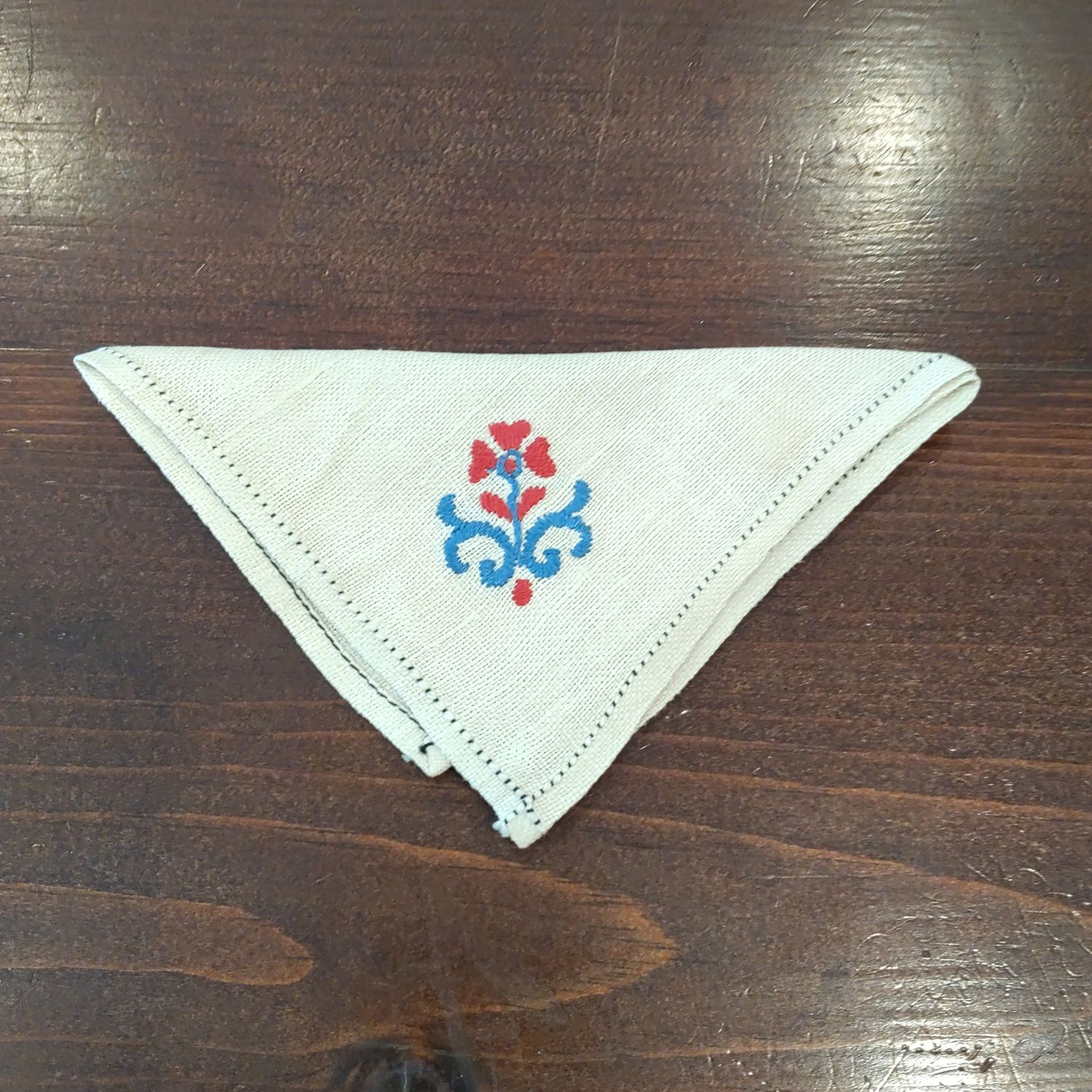 Red Floral Napkin 