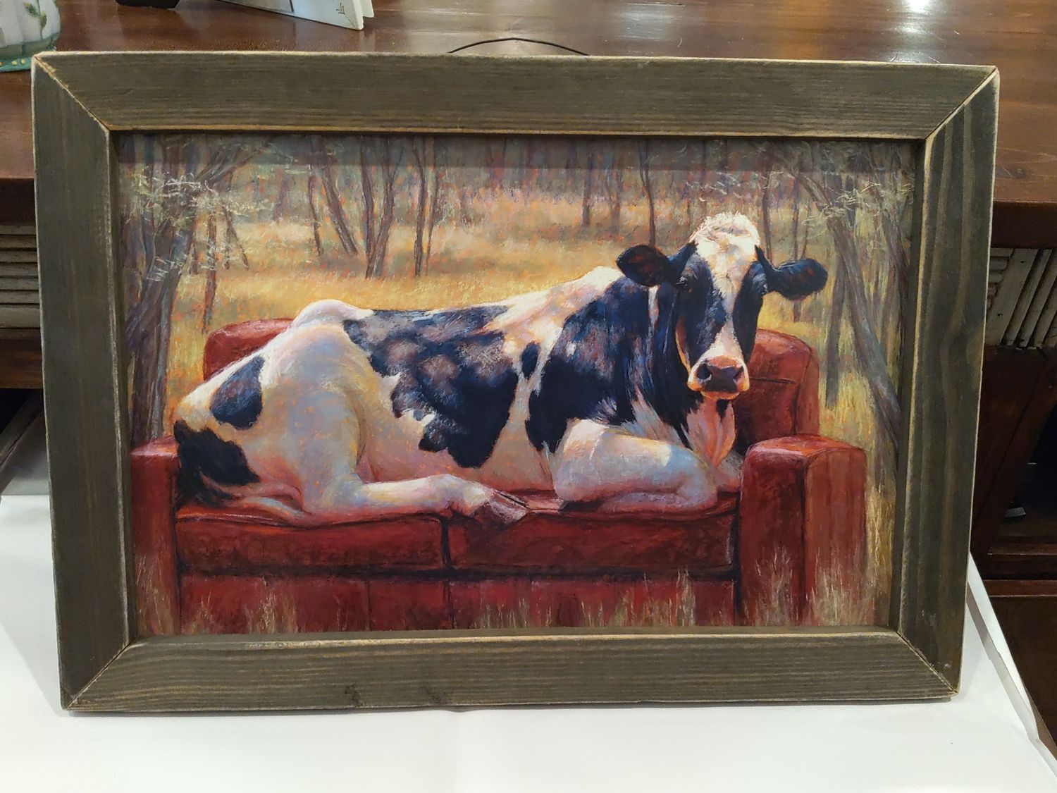 Cow On Couch 