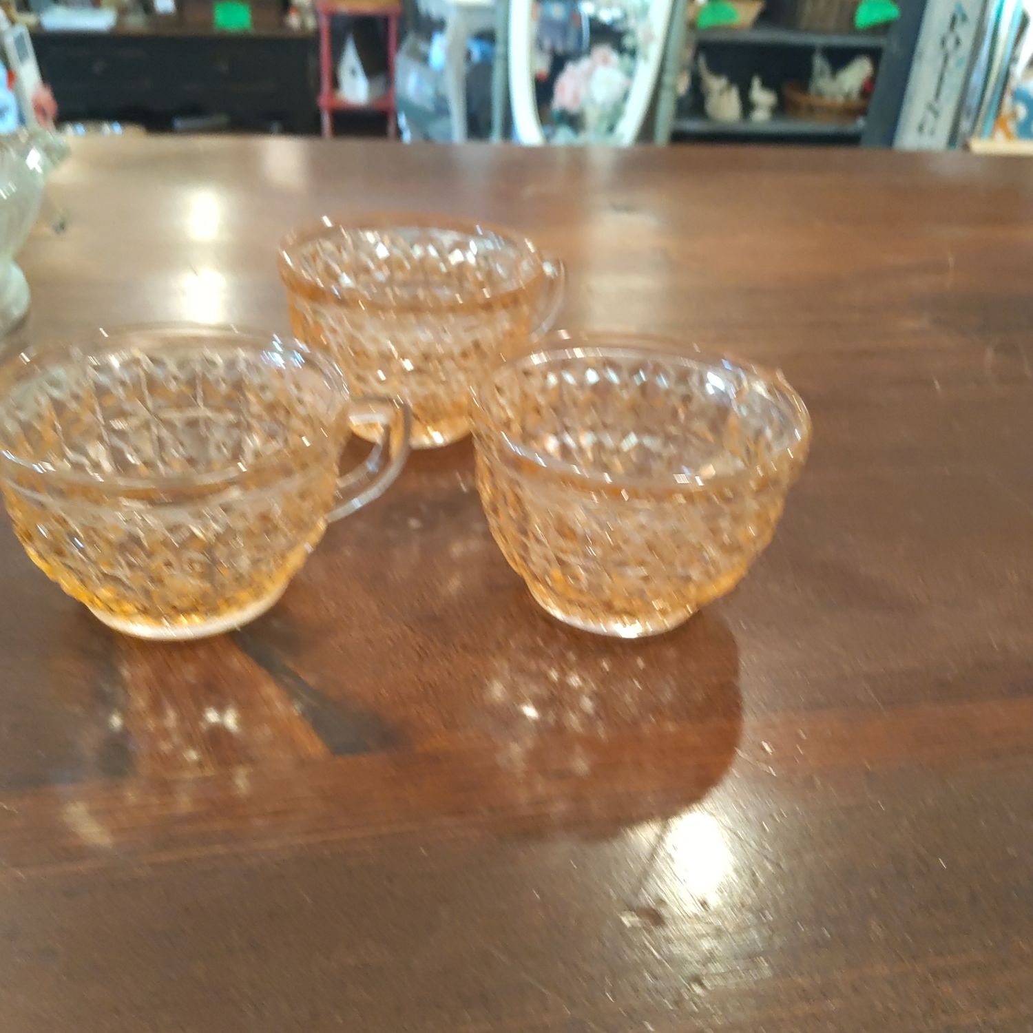 Pink Cut Glass Vintage