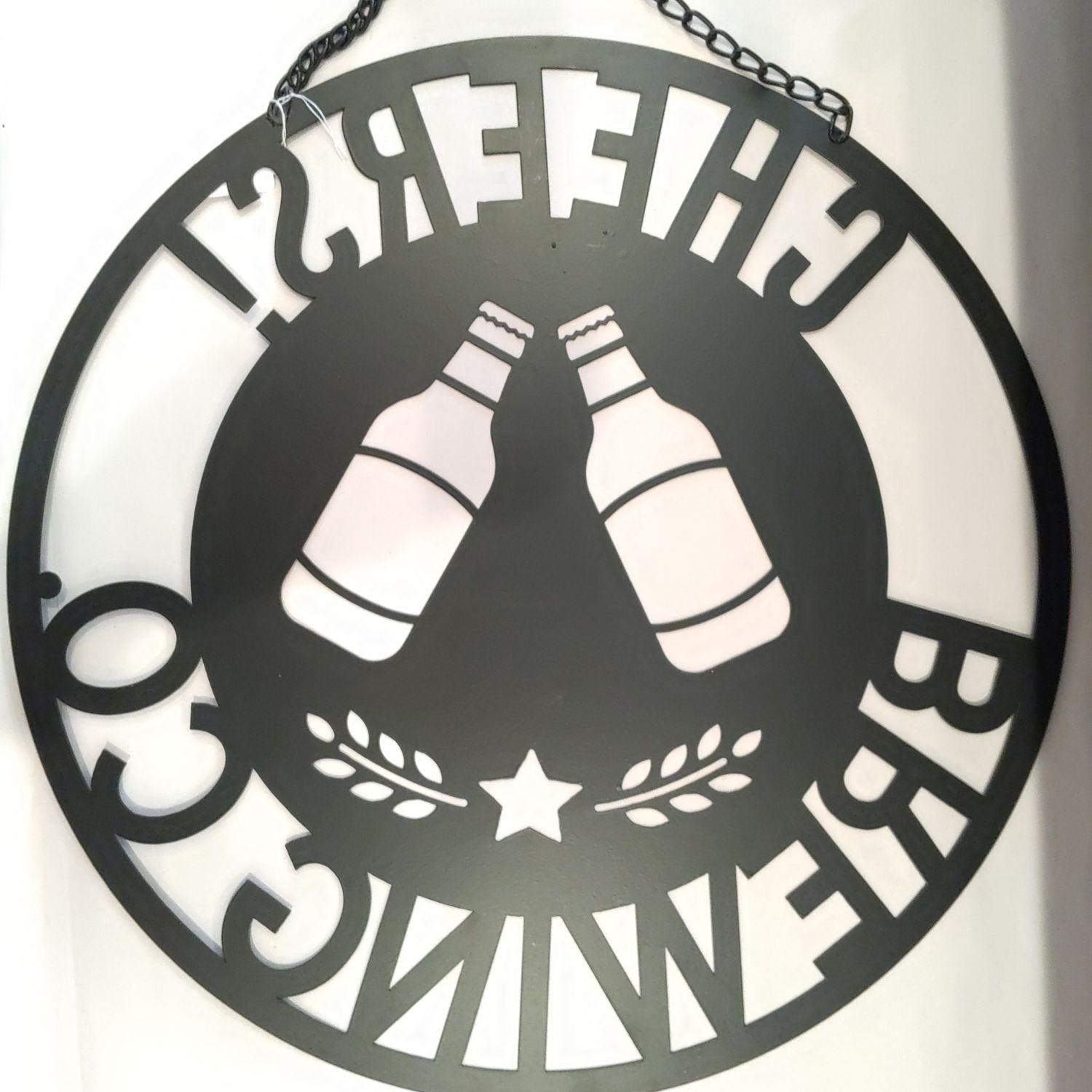 'Cheers' Metal Sign