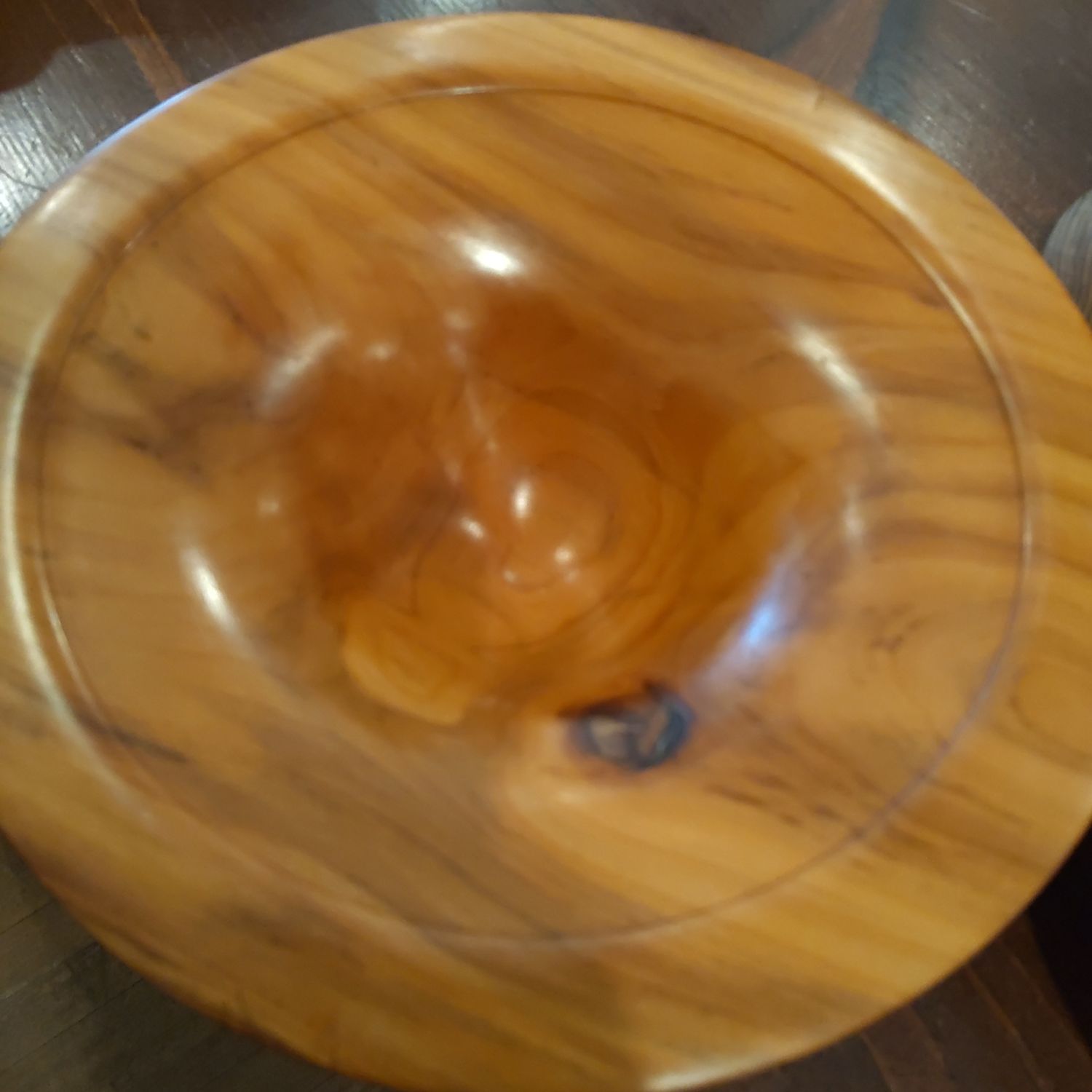 Deep Wooden Bowl