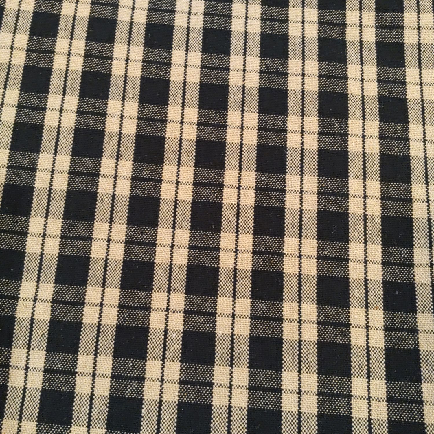 Black Gingham Table Runner