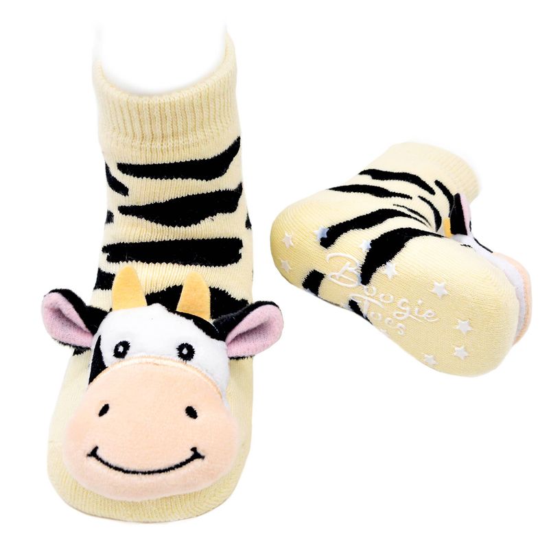 Bella The Cow Boogie Toes - Baby Rattle Socks