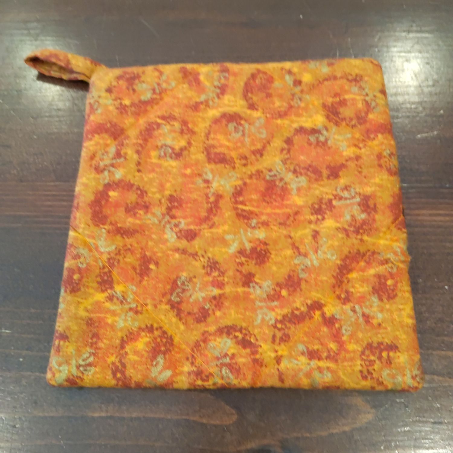 Orange Reversible Hot Pad