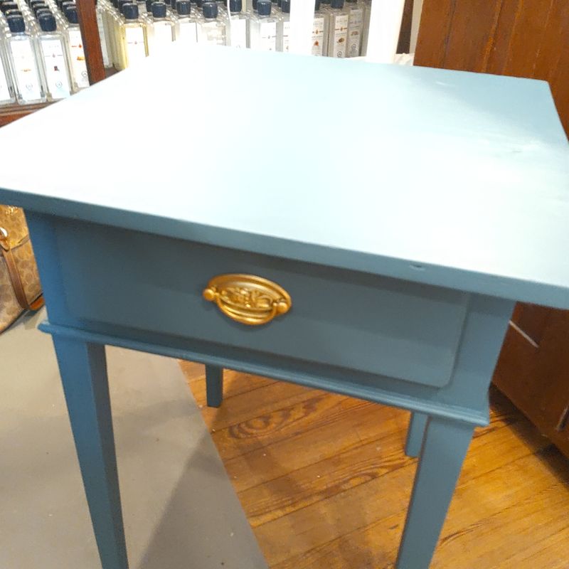 Blue Side Table