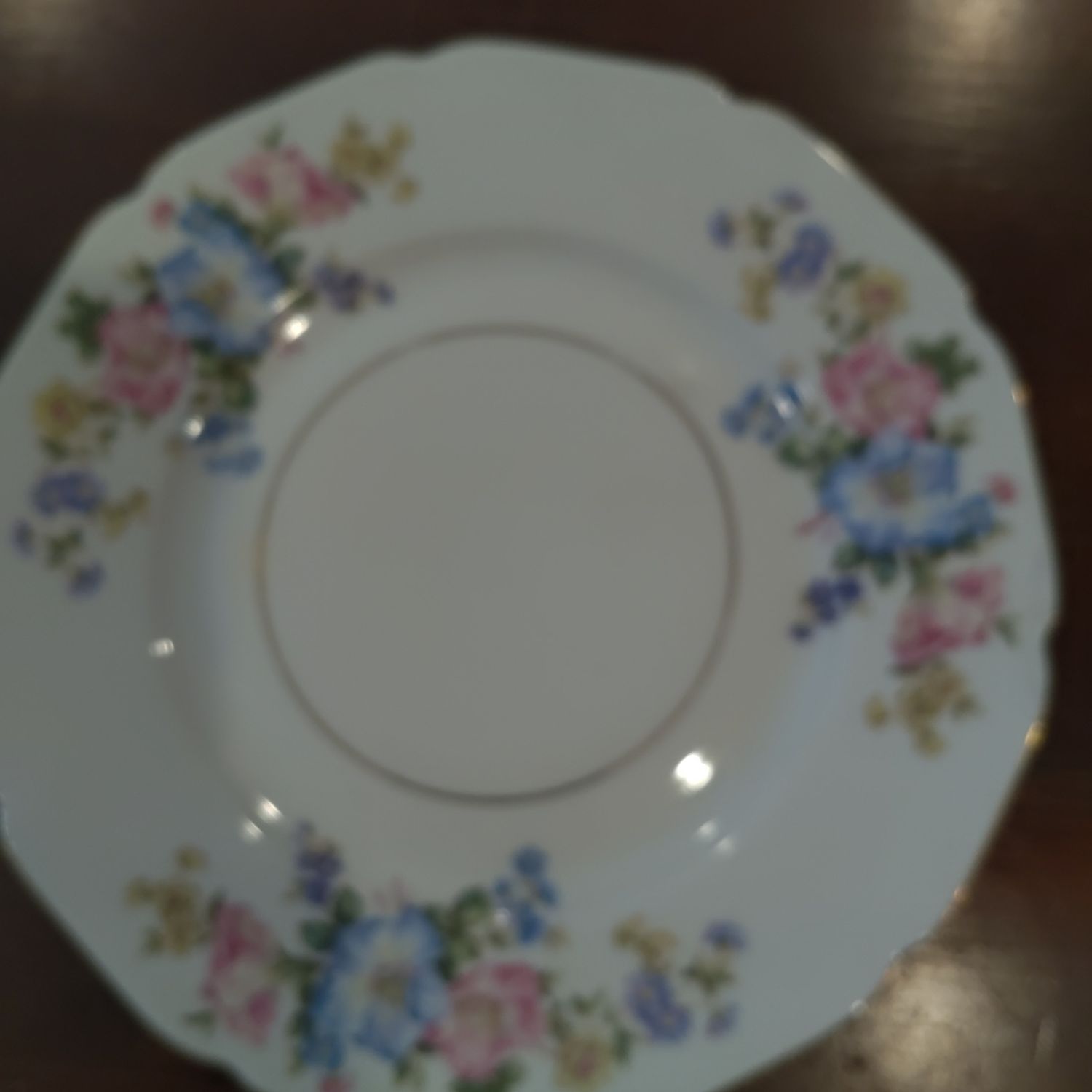 Med Floral Plate