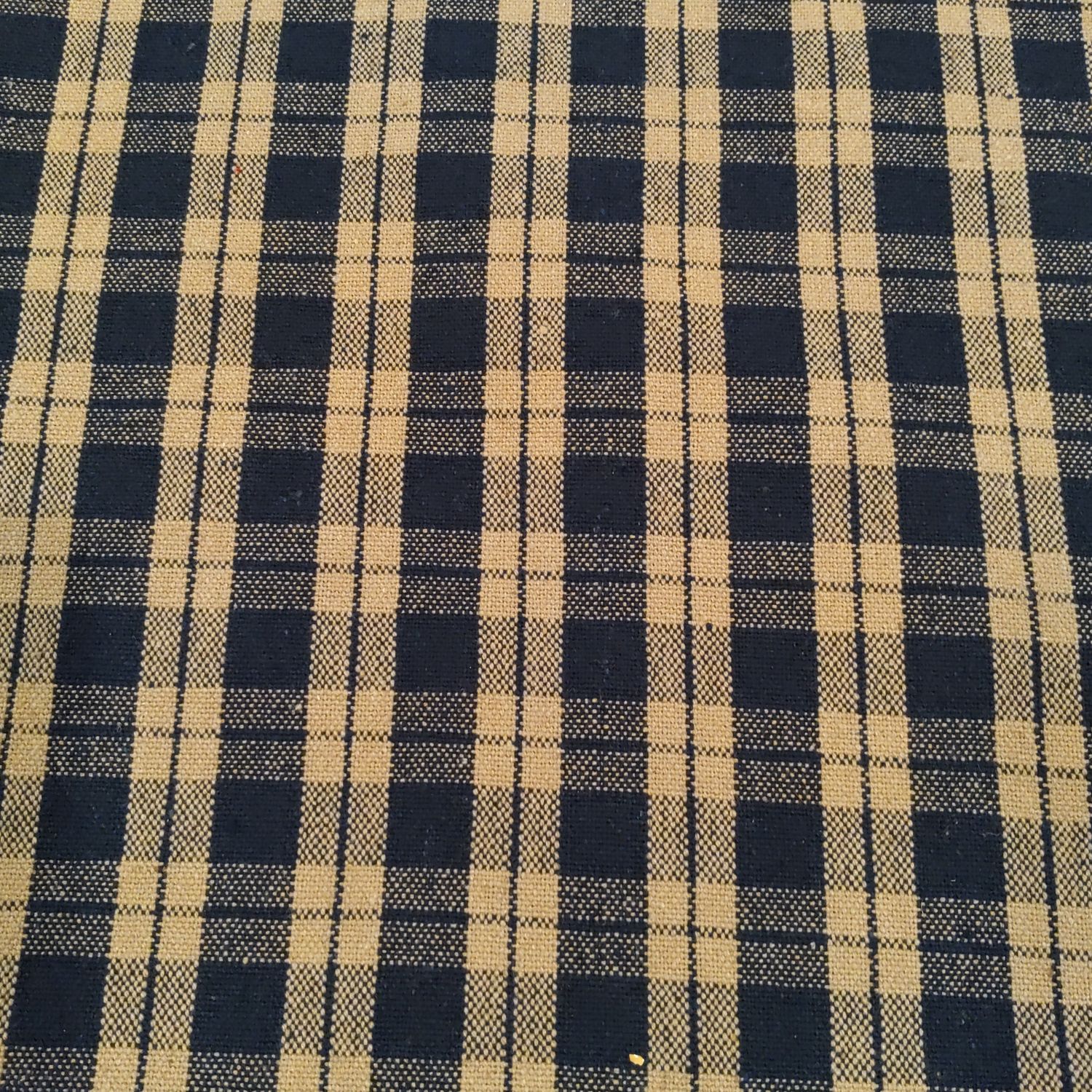Navy Gingham Table Runner