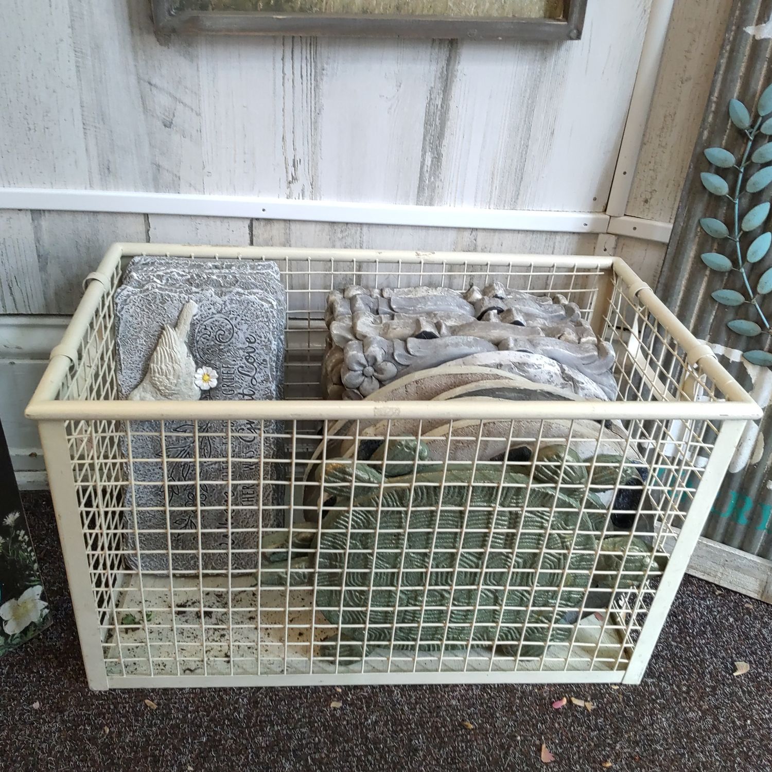 White Wire Crate