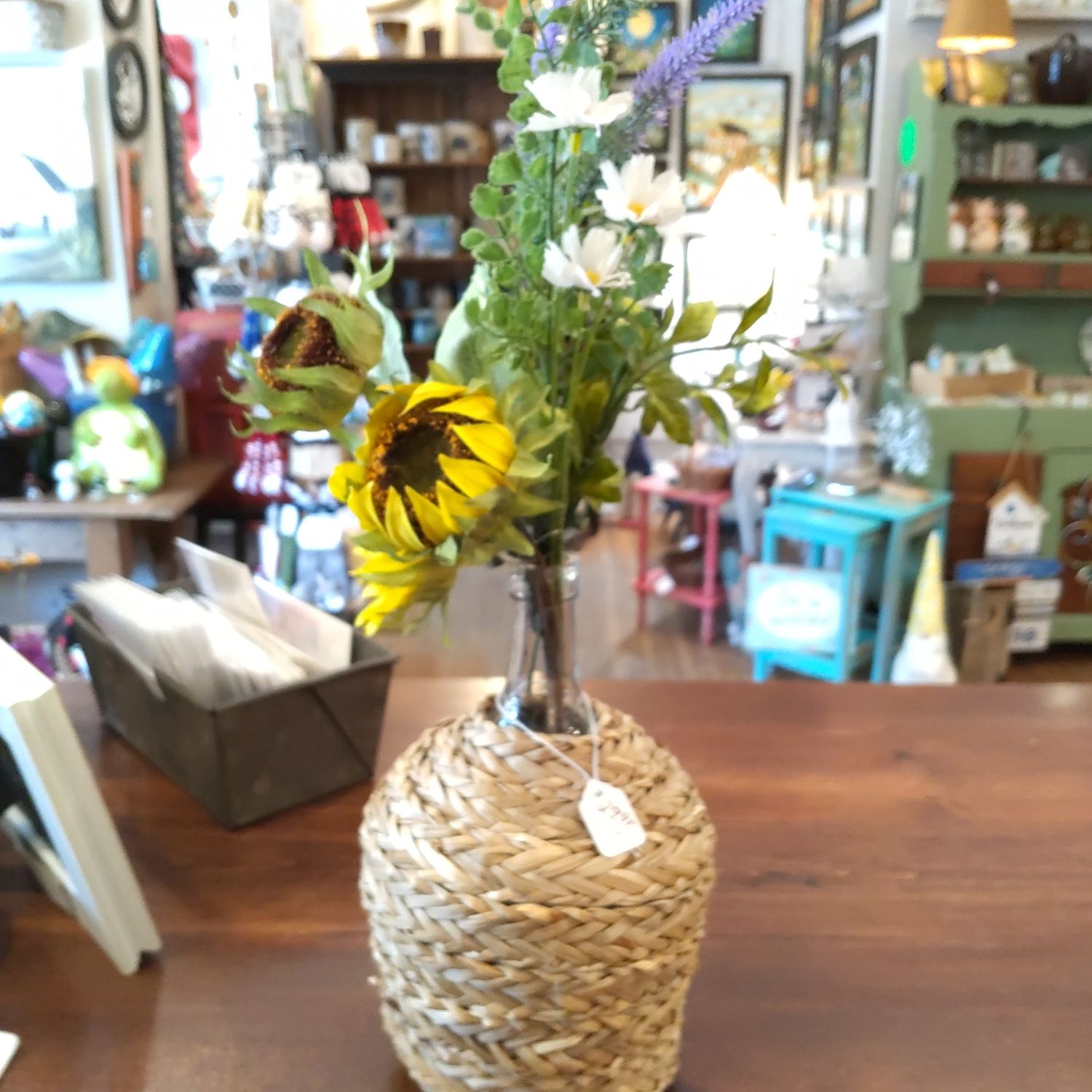 Flower Arrangment Wicker Base