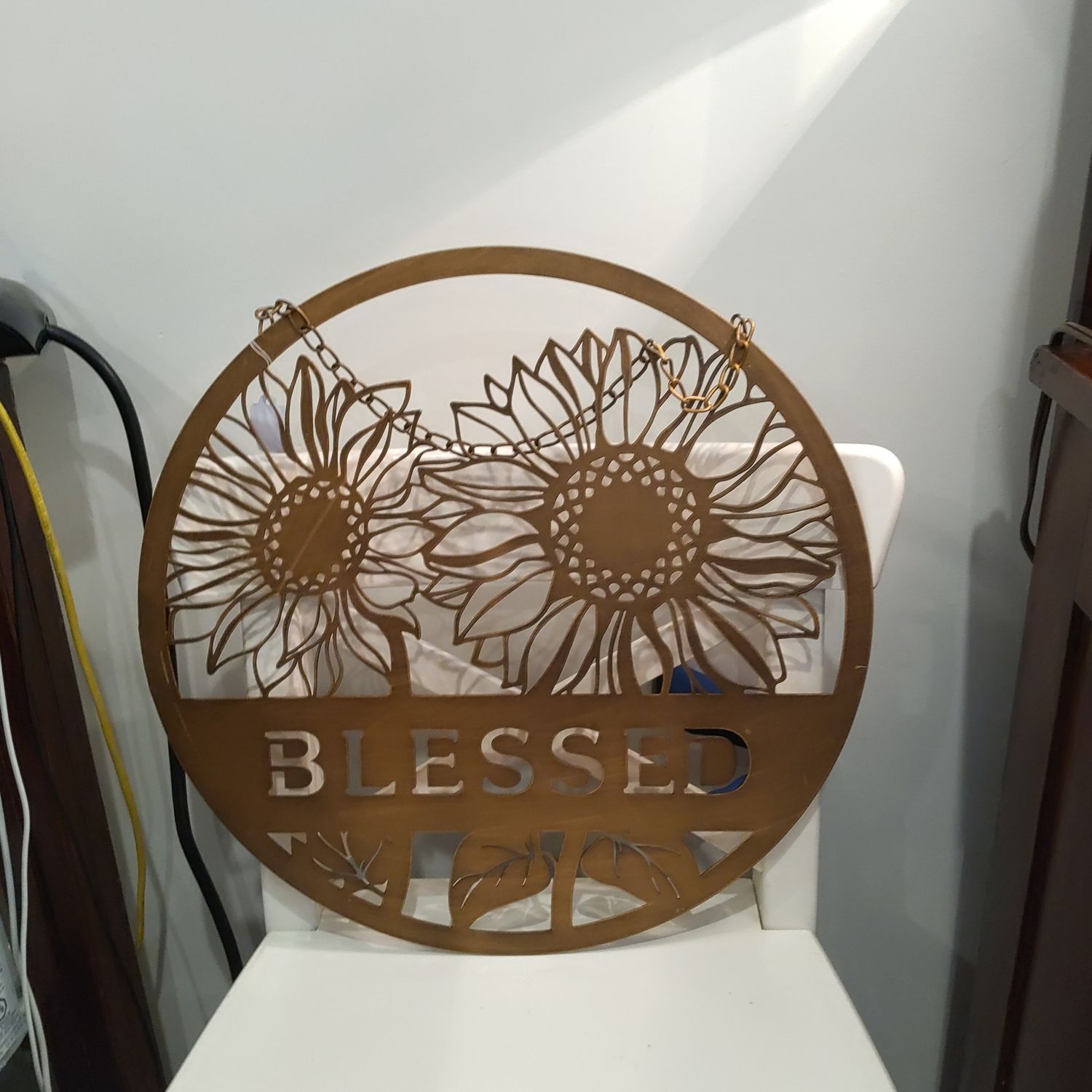Bronze Cut Metal Blessed