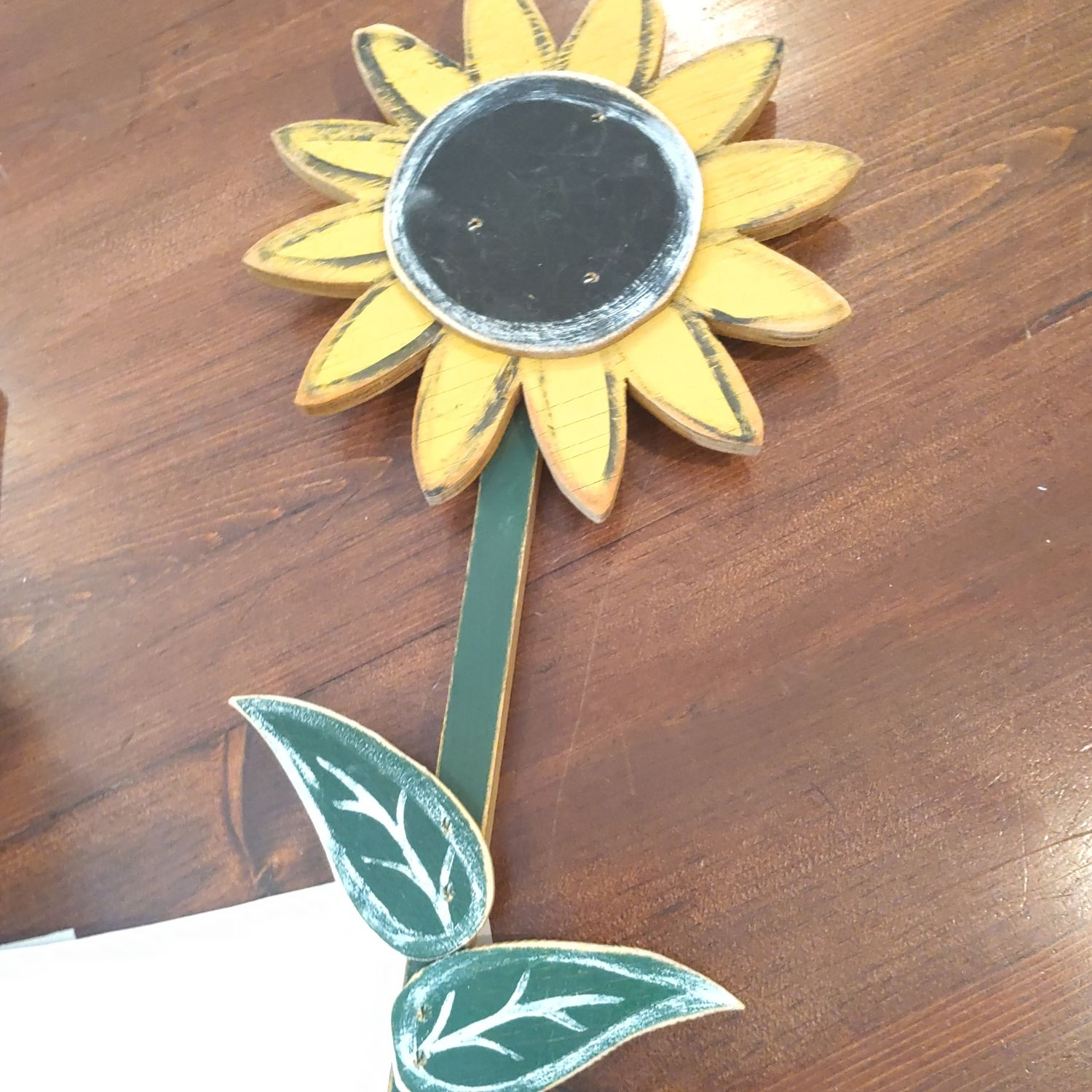 Wood Sunflower Stake
