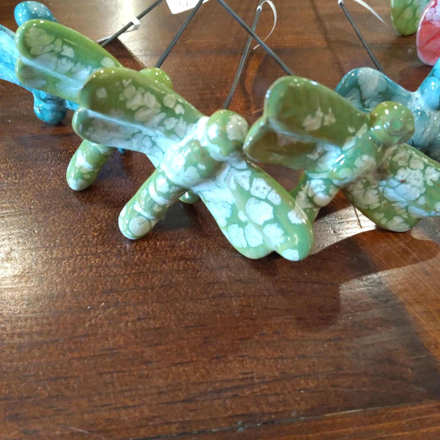 Dragonfly Ceramic Garden Stake