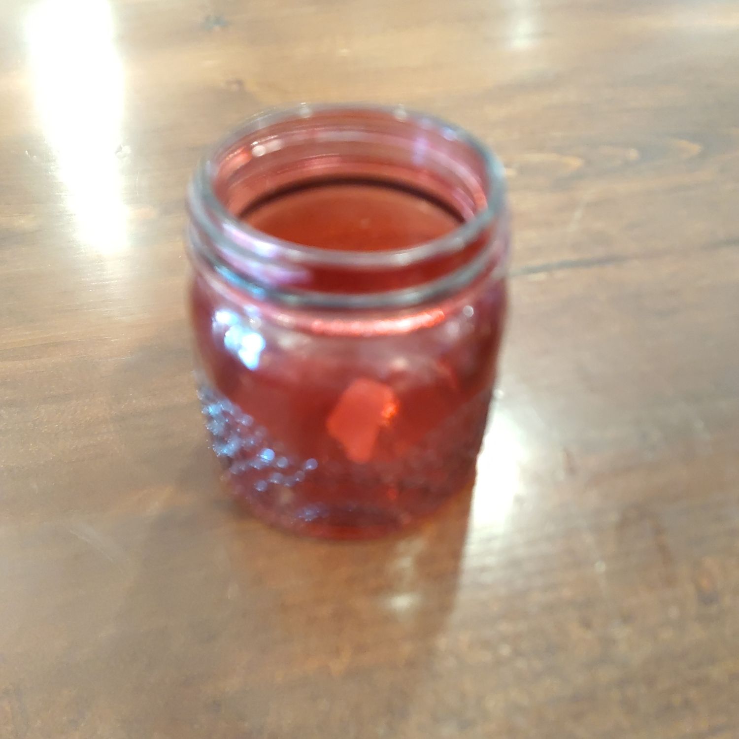 small purpke jar