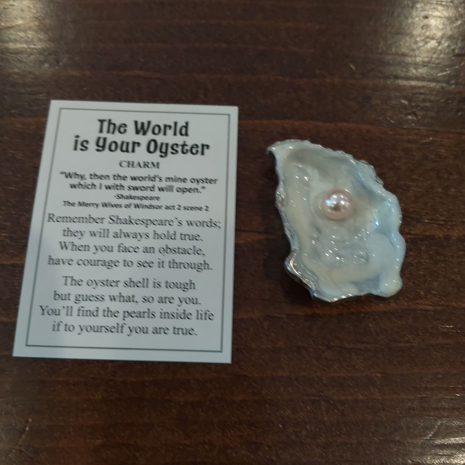 The World is Your Oyster Charm