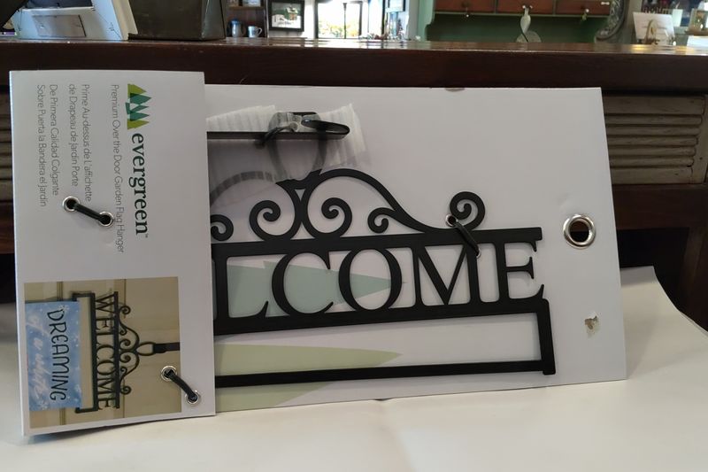Welcome Flag Hanger For Door