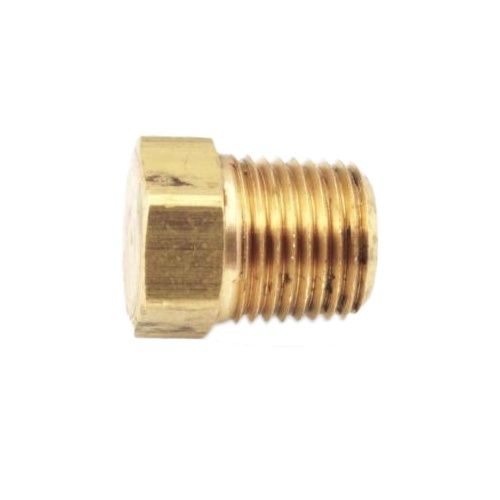 HEX HEAD PLUG 1/4" BRASS