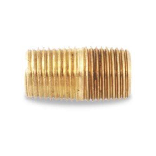 CLOSE NIPPLE 1/2" BRASS