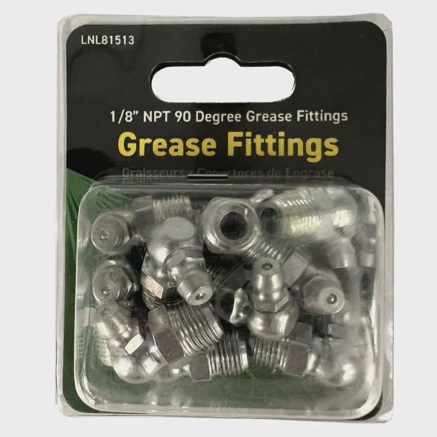 GREASE FITTINGS 1/8" NPT 90°