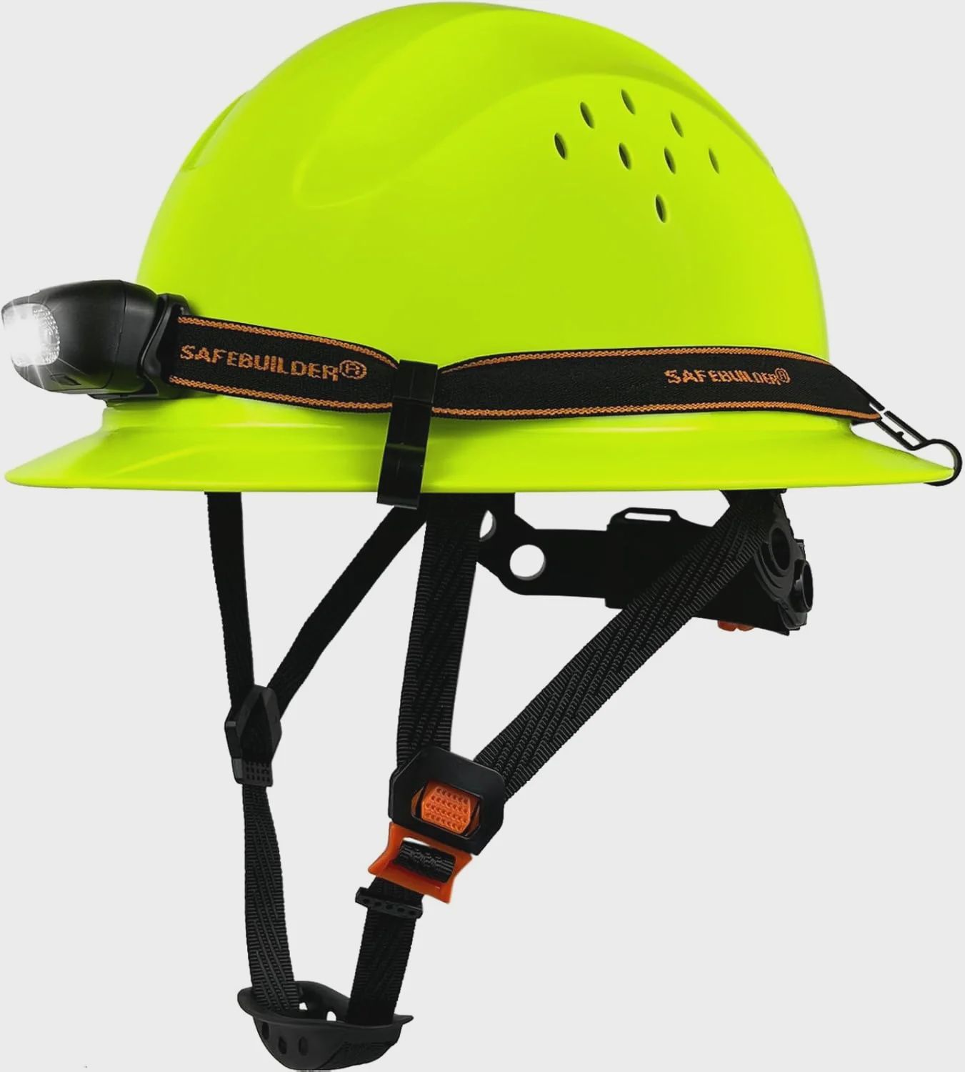 GREEN FULL BRIM HARD HAT
