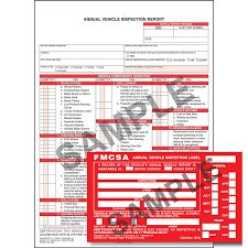 ANNUAL INSPECTION REPORT &amp; STICKER