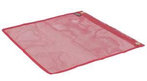 RED MESH FLAG W/ 2 GROMMETS