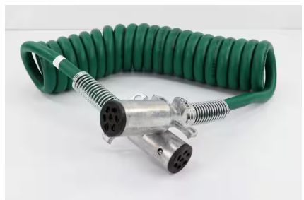 15' 7-WAY ABS COILED CABLE