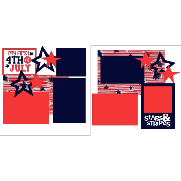 My First 4th of July Page Kit