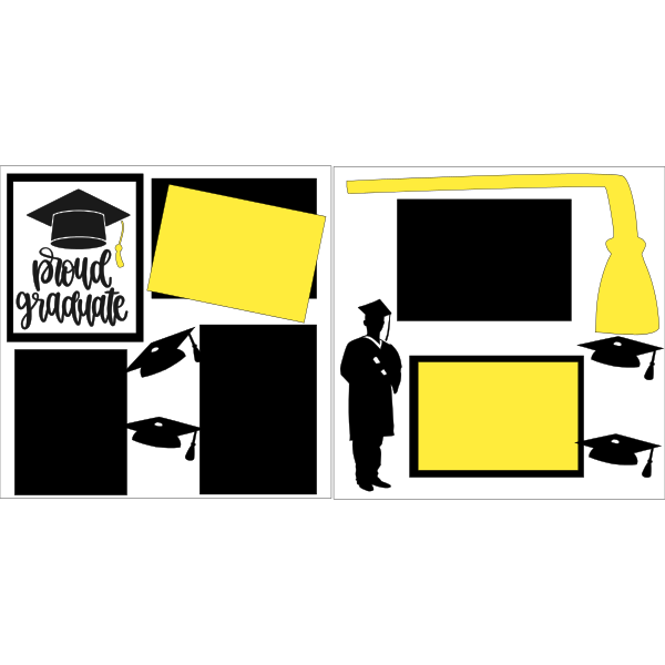 Proud Graduate - Boy - Yellow &amp; Black