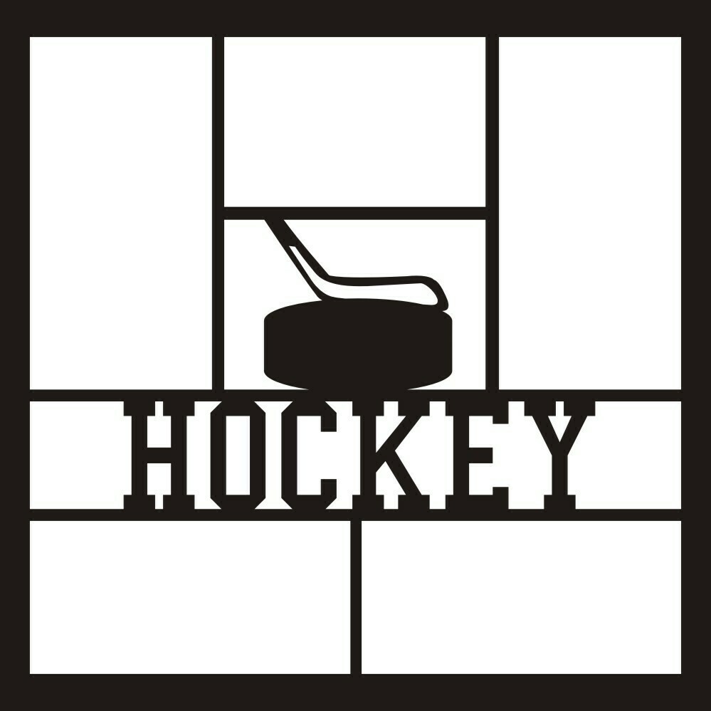 Hockey with Puck and Stick OverLay