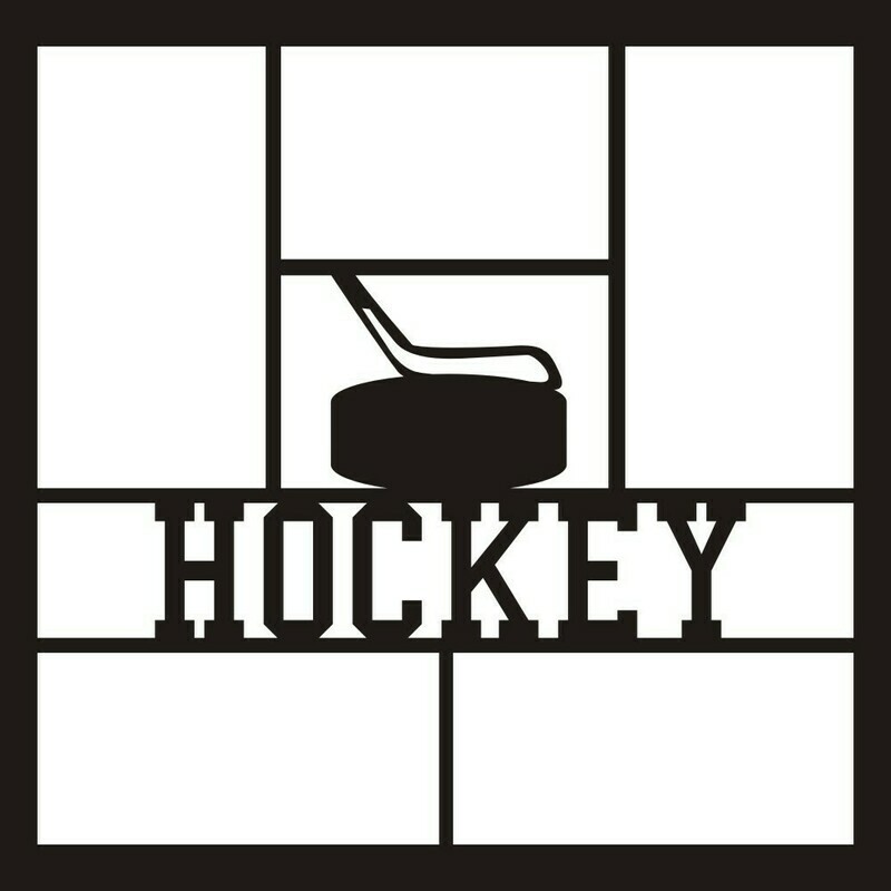 Hockey with Puck and Stick OverLay