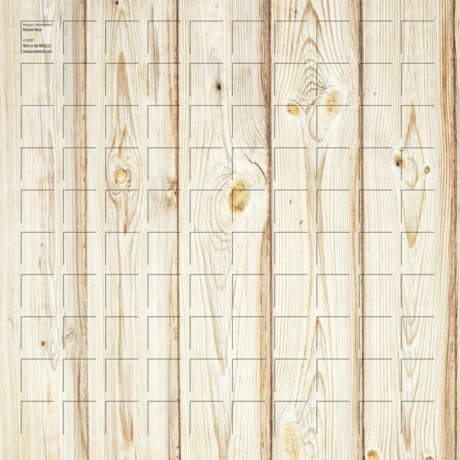 Bleached Wood Mosaic Grid Paper