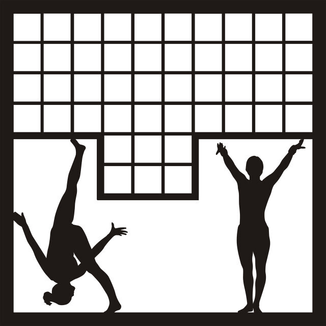 Gymnast Mosaic Overlay