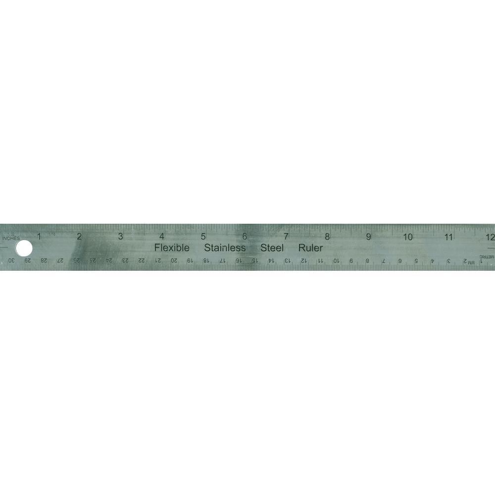 Metal Cork Backed Ruler 12&quot;