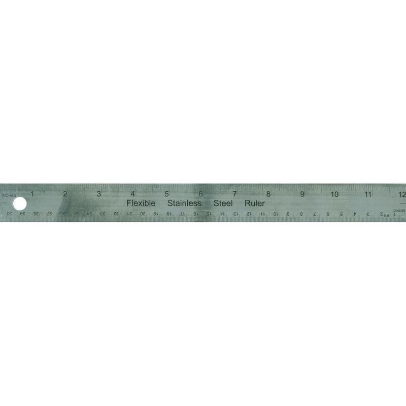 Metal Cork Backed Ruler 12&quot;