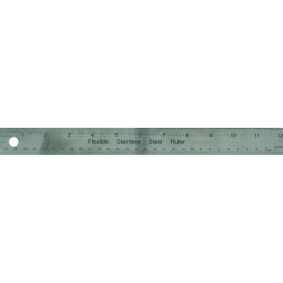 Metal Cork Backed Ruler 12&quot;