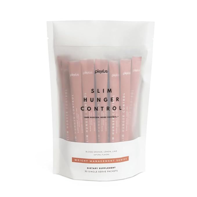 Plexus Slim Hunger Control | 30 Packets | Dietary Supplement & Glucose Metabolism Support | Vegan, Gluten Free | Health Drinks