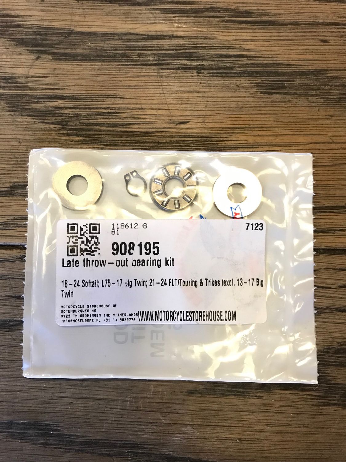 bender cycle 7123, ausruecklager kit fuer harley ab 1975