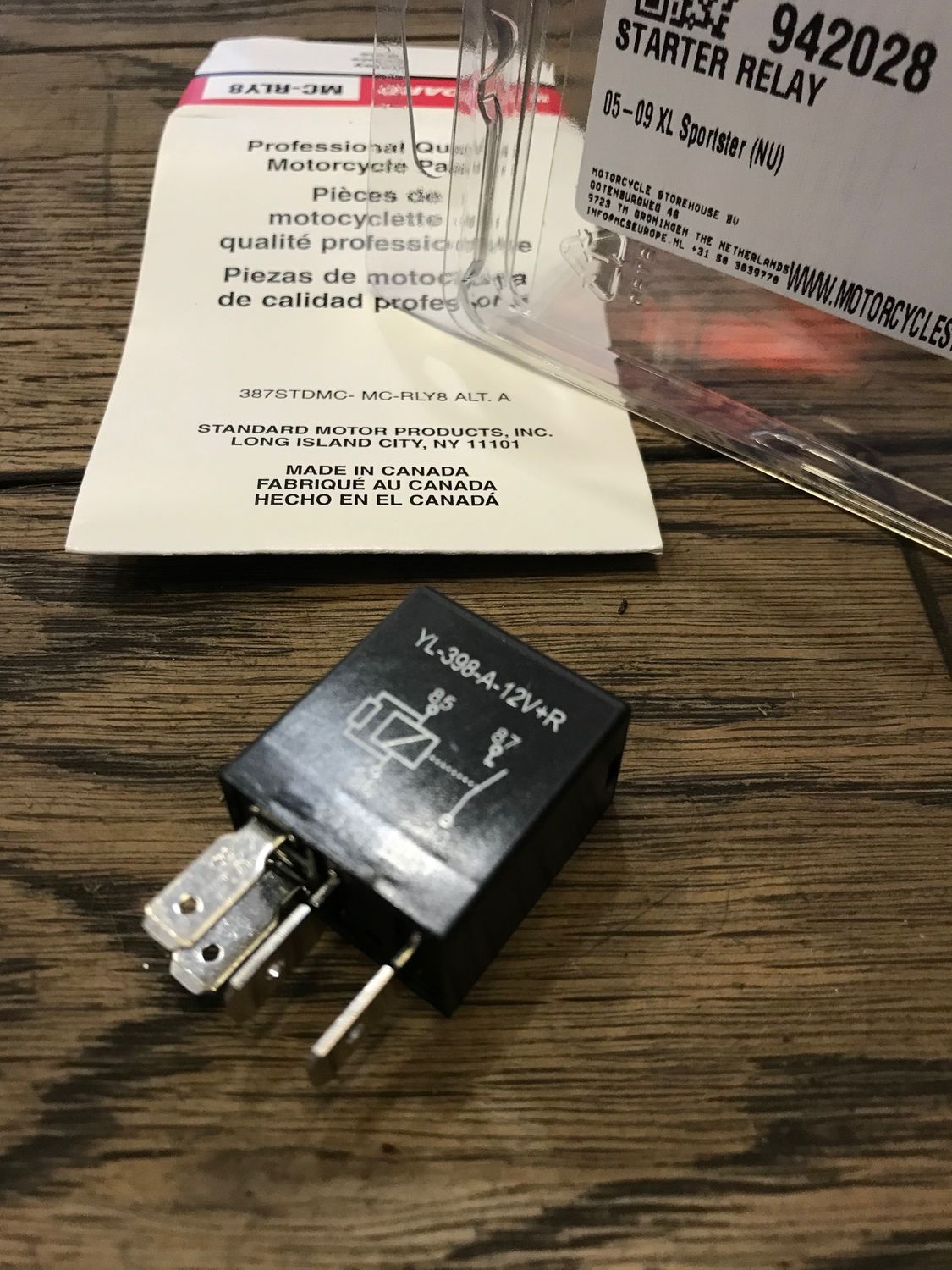 mc-rly8 von standard, starter relay fuer harley sportster 04-09