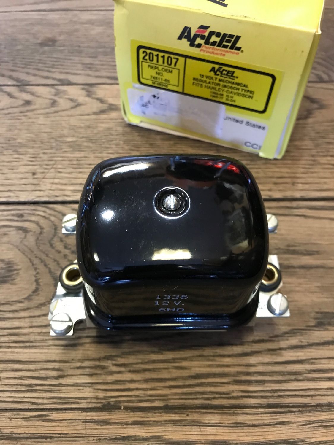 mechanischer Regler für Generatoren Typ 65A, schwarz von Accel, accel nummer 201107