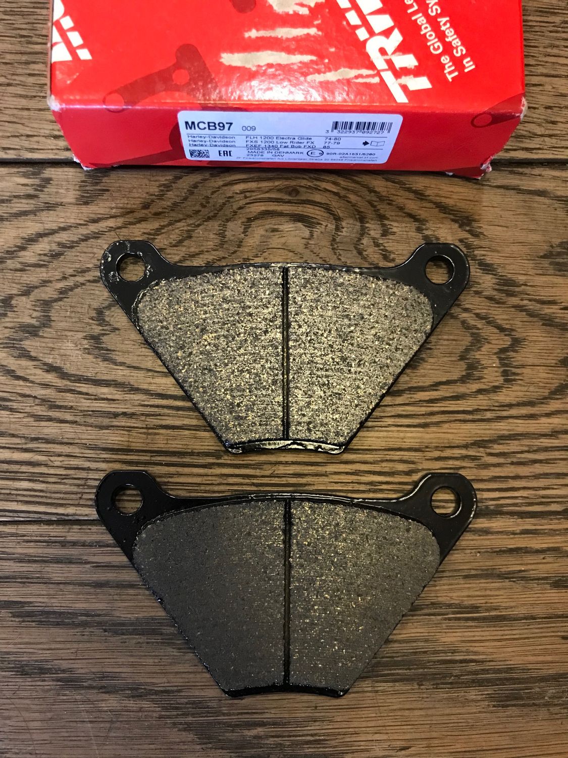 MCB97 bremsbelaege vorn oder hinten fuer harley shovel, ersetzt 44005-78 und 44135-74