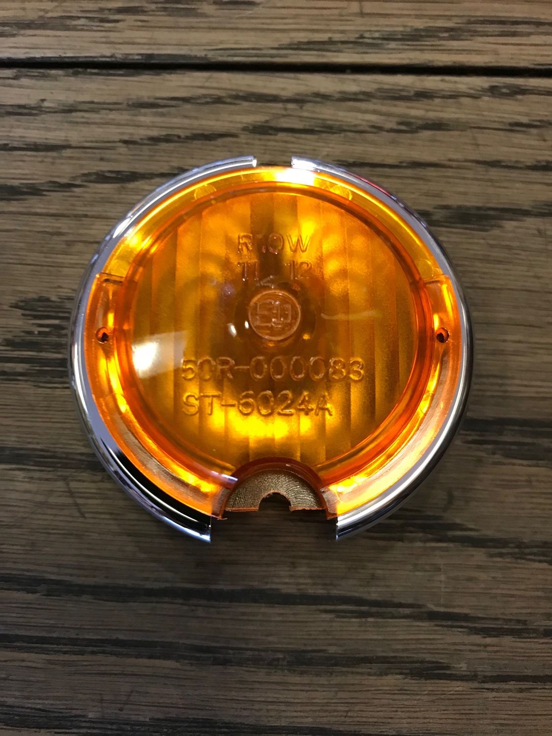 Ersatzlinse für verchromten"Bullet" Blinker, e-geprüft, Ø 55 mm