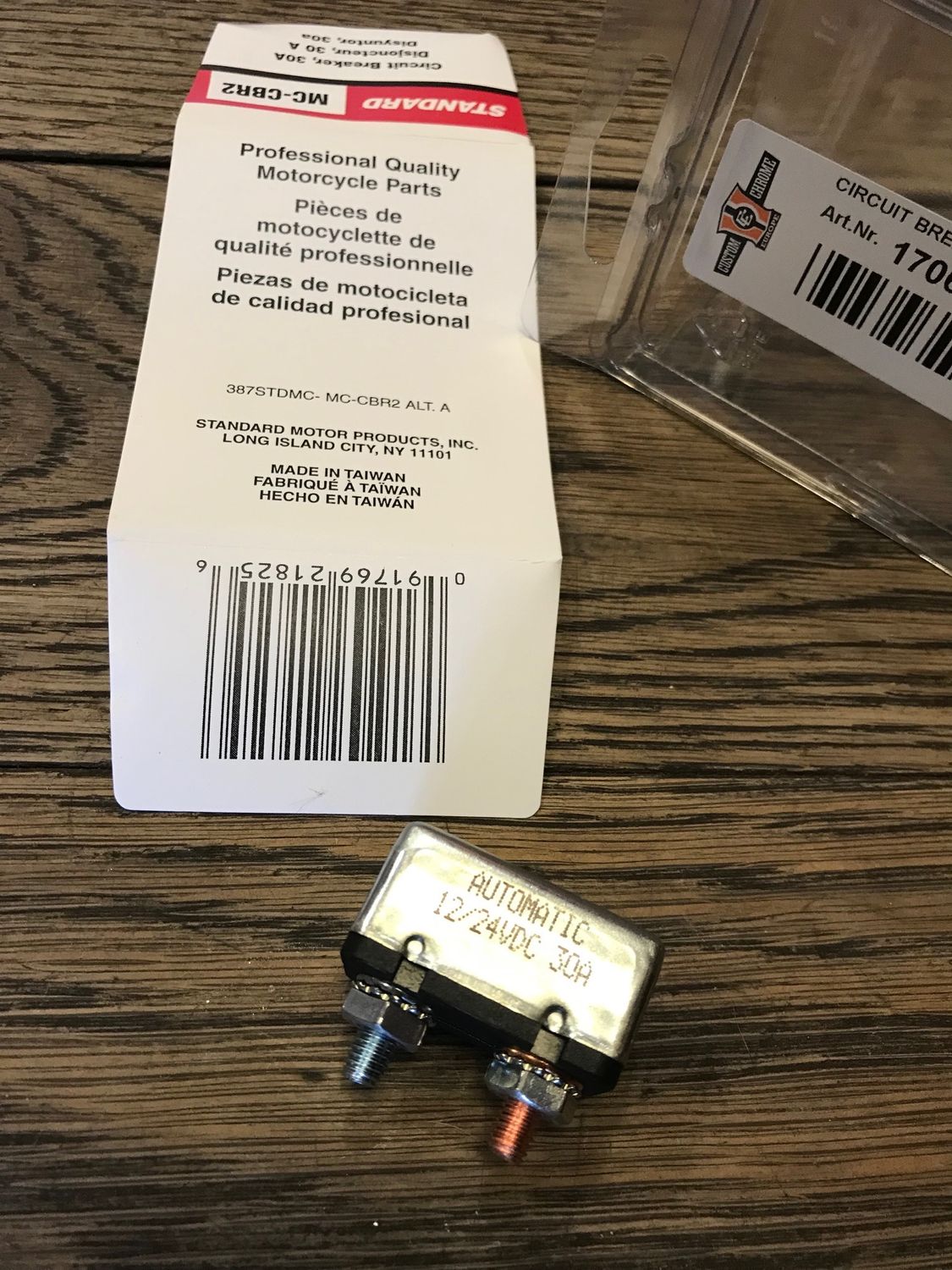 MC-CBR2 automatische Sicherung von standard, 12 volt 30a mit zwei schraubanschluessen