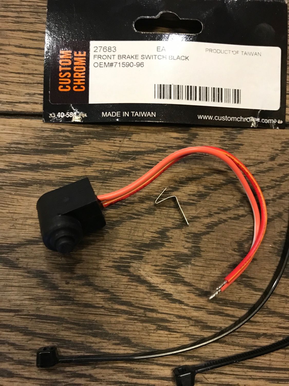bremslichtschalter vorn fuer harley handbremse ab 96, ersetzt 71590-96, 71590-96A, 71621-08, cc27683