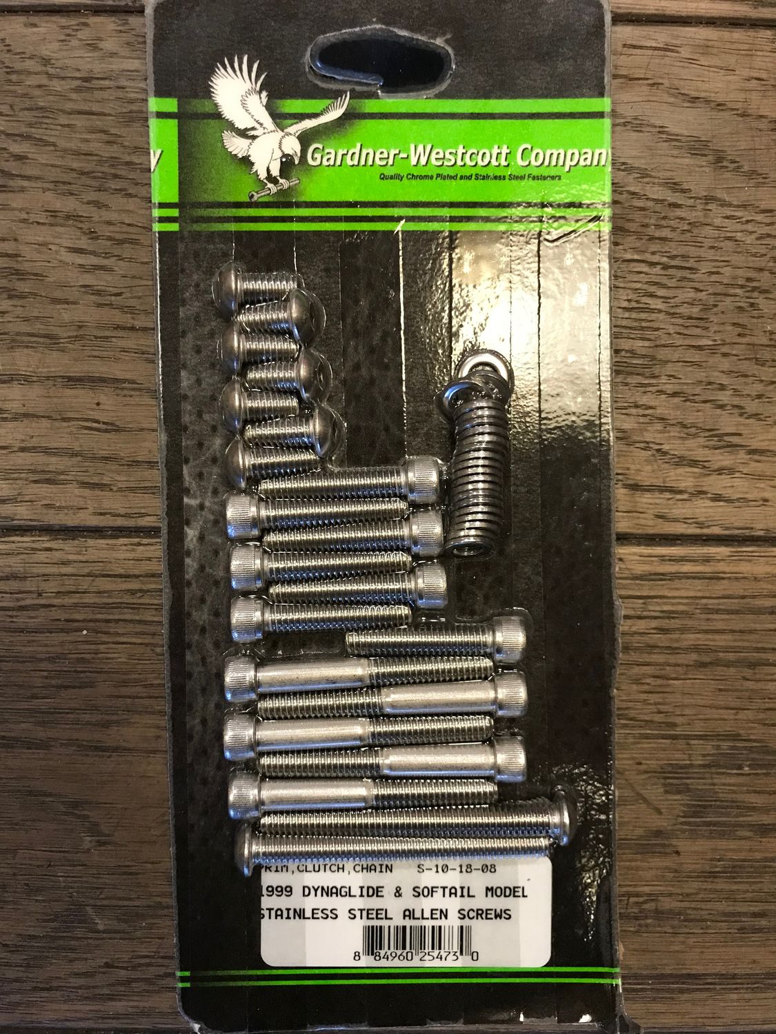 schraubensatz von gardner-westcott fuer primaer deckel an harley modellen 99-06