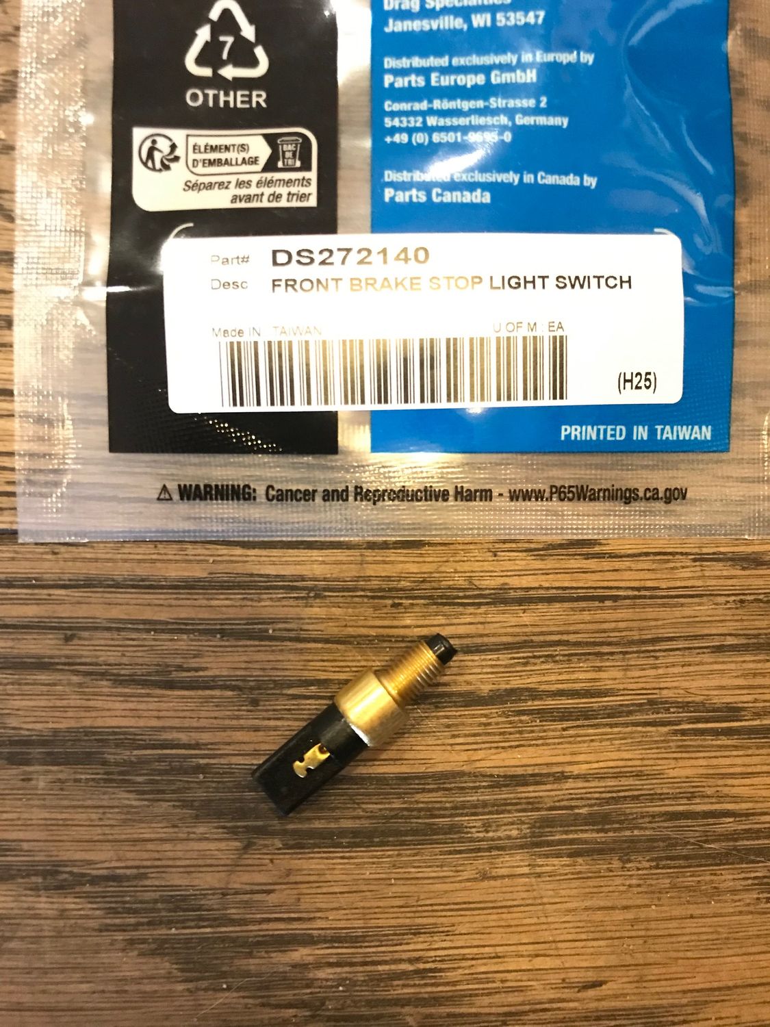 bremslichtschalter fuer handbrems armatur fuer harleys 72-81, ersetzt 72001-69
