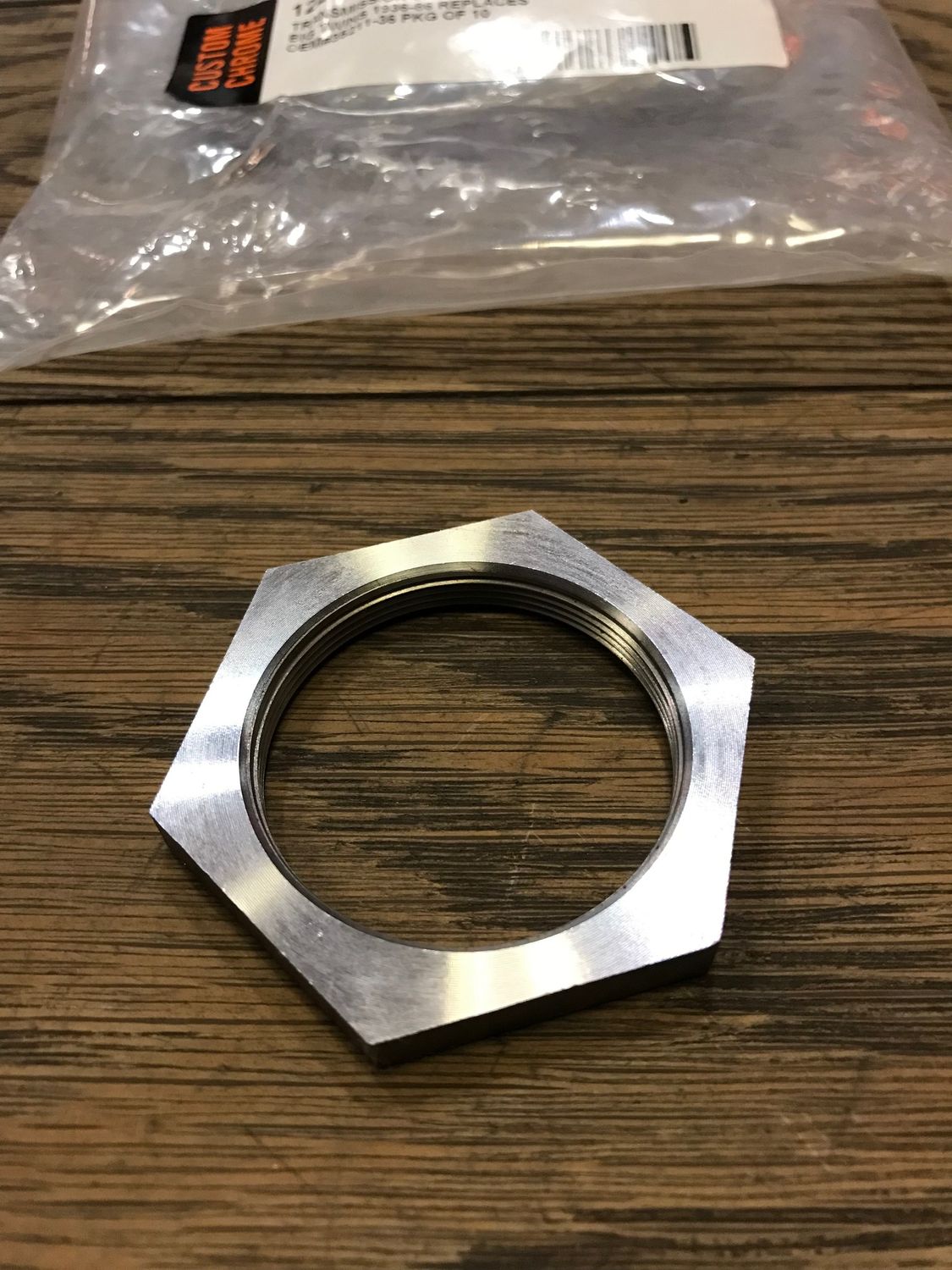 cce12219, ritzelmutter linksgewinde fuer harley big twin 36-92