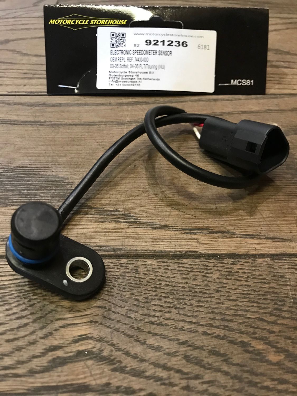 geschwindigkeitssensor, speed sensor m storehouse 921236, ersetzt harley 74430-00, fuer harley softail 00-06 und touring 04-0