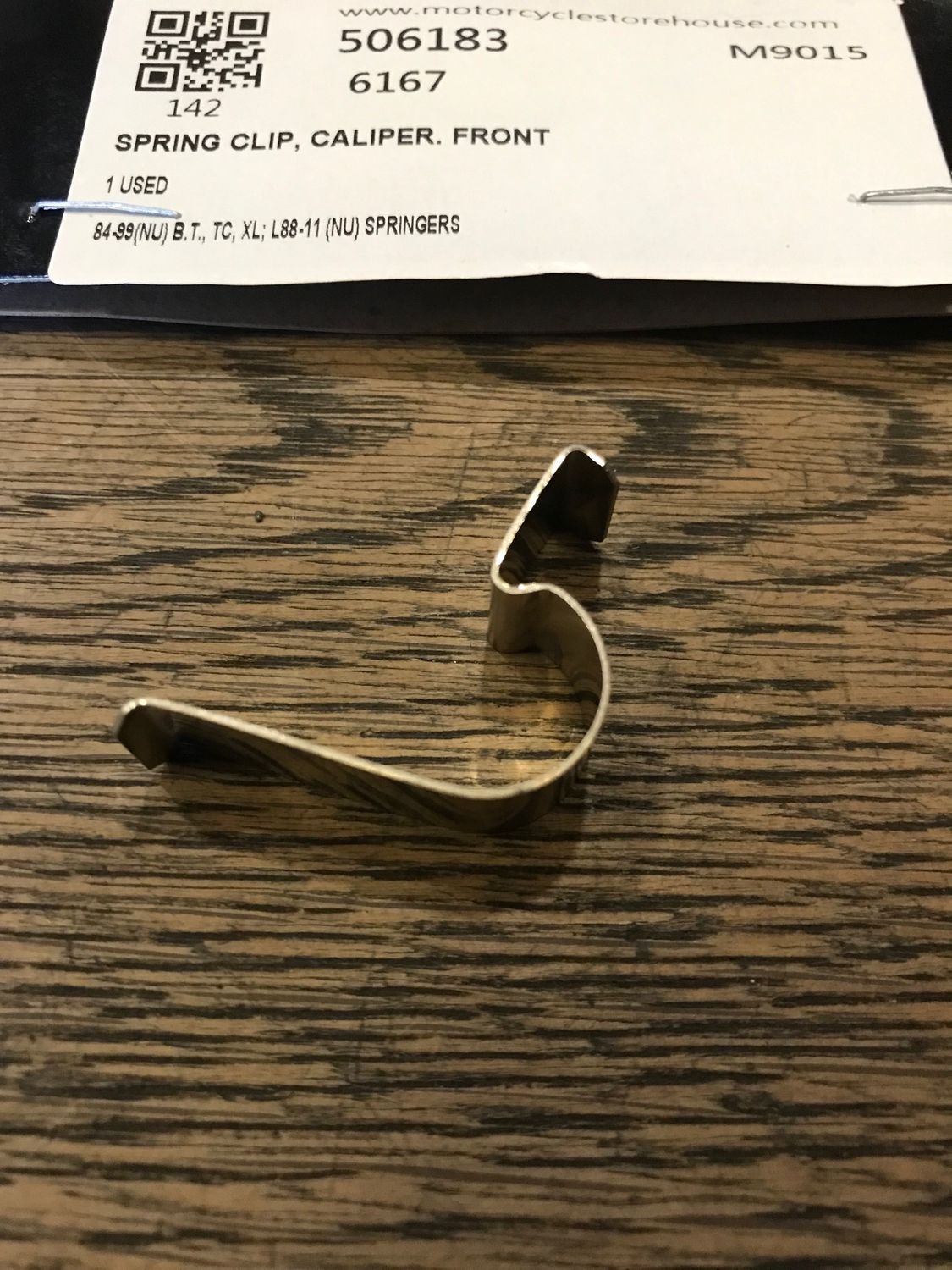 Federblech, halteblech fuer harley evo bremssattel vorn, ersetzt hd 44061-83