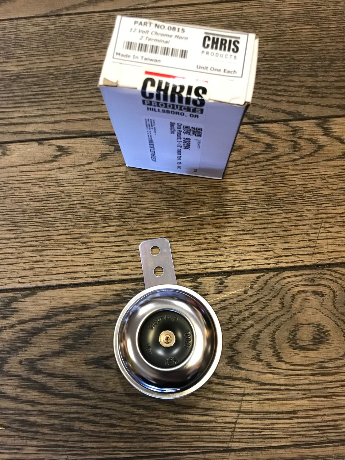 kleine hupe, Ø 65mm, silber schwarz, von cchris products 0815
