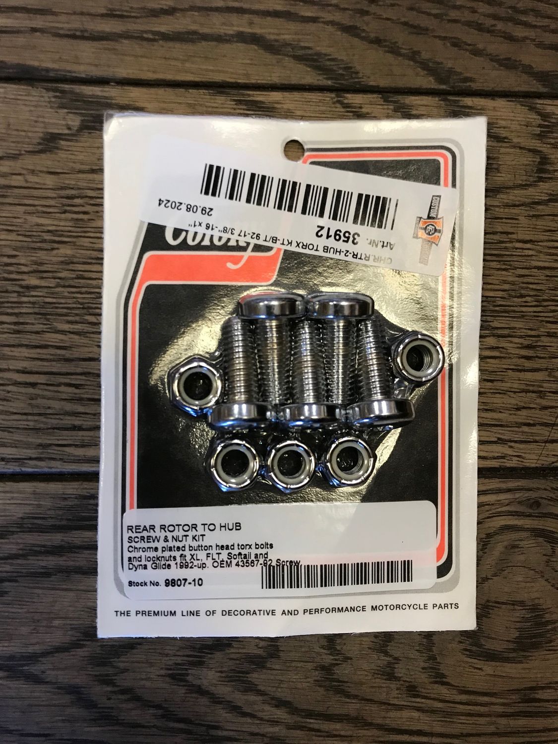colony schauben fuer harley bremsscheibe hinten, ersetzt hd 43567-92